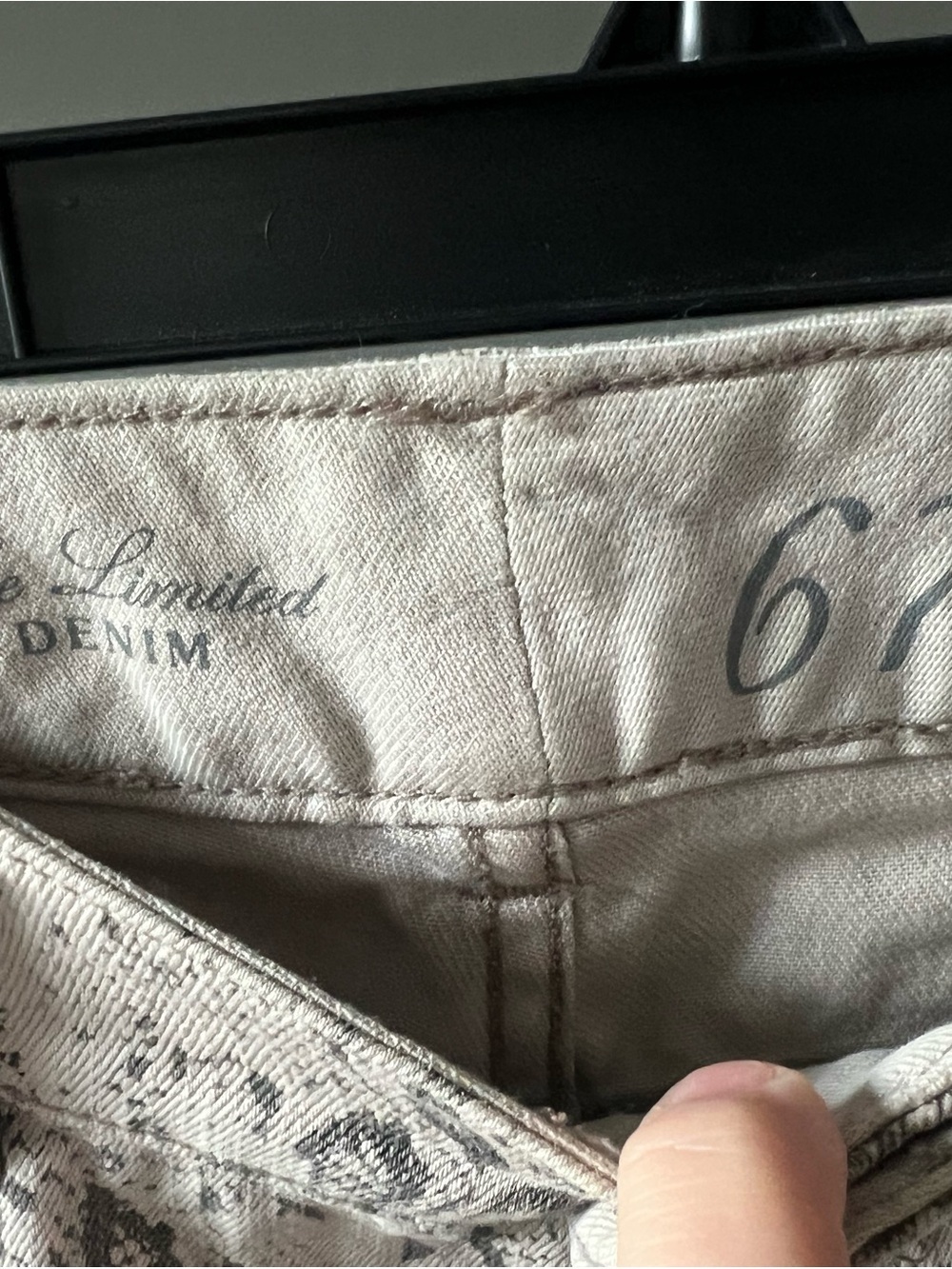 The Limited Beige & Black Snake-Print Slim Jeans - Picture 2 of 4